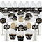 Big Dot of Happiness Adult 60th Birthday - Gold - Birthday Party Favors and Cupcake Kit - Fabulous Favor Party Pack - 100 Pieces